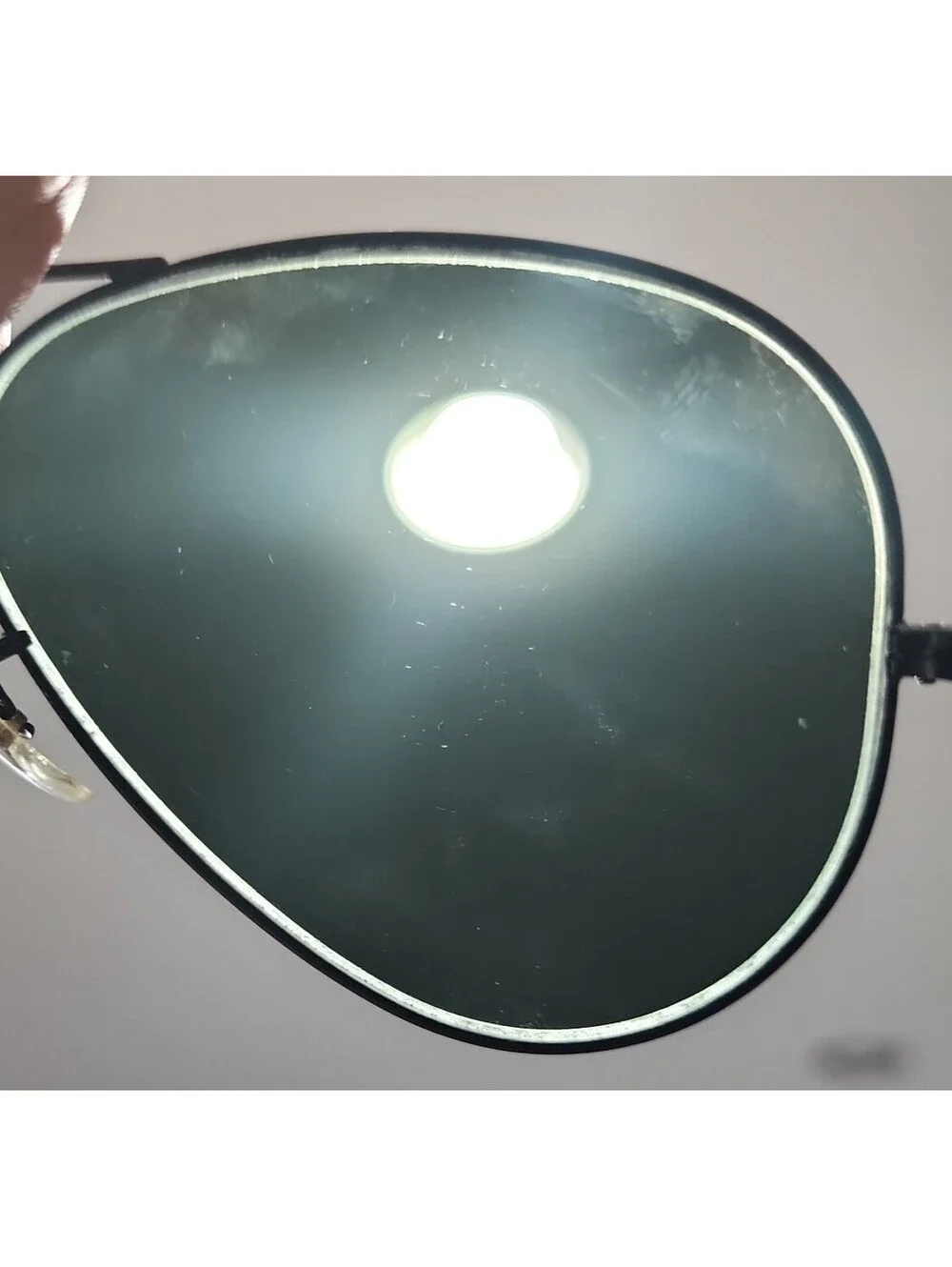 Ray Ban B&L VTG 70's Black Metal Gray Aviator Sunglasses 62-14 USA